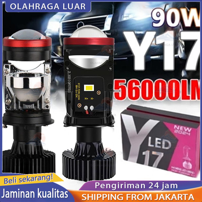 [Mendukung COD]Projie Led Mobil Mini Projie Y7D H4 Mobil Super Terang Lampu Led Mobil Utama Kabut