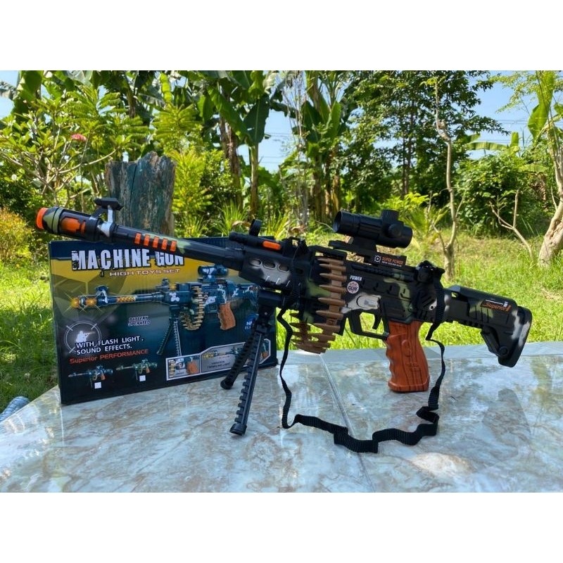 Baru MAINAN ANAK TEMBAK MAINAN COMBAT 3 GUN BESAR JUMBO / MAINAN TOY GUN - SNI