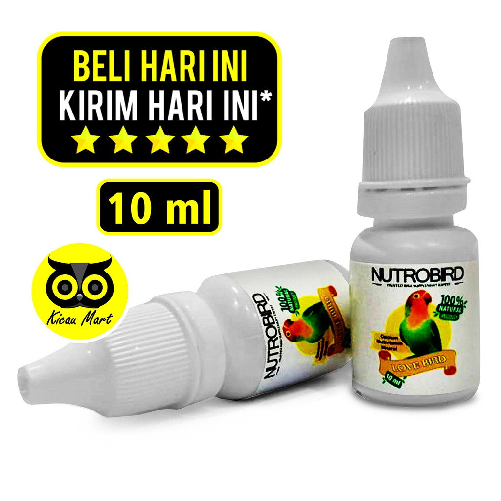 KICAU MART NUTROBIRD LOVEBIRD VITAMIN OBAT PENGGACOR BURUNG LOVEBIRD NGEKEK KONSLET MONCER GO LOVE B