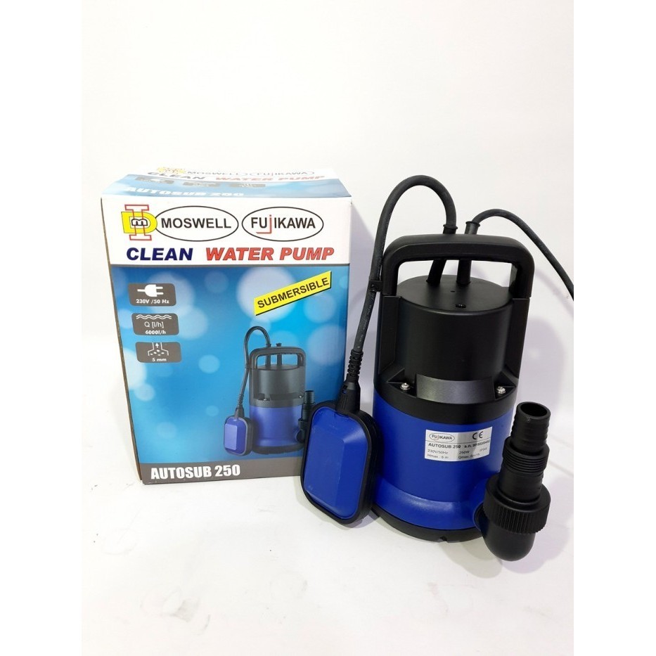 PLAOSANSTORE Pompa Celup Air Kotor Tipe Autosub 250, SSD 50, SSH25, DC 1 Inch - MOSWELL FUJIKAWA
