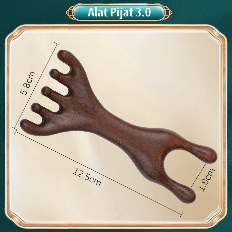 Sisir Pijat Kepala/Alat Pijat Kayu/Alat Pijat Leher Danpundak /Alat Pijat Wajah/Alat Pijit Mata/Sisi