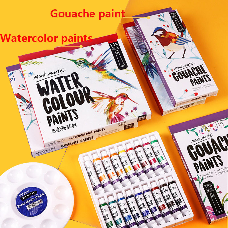 

12ml Gouache Paint Set 12/18/24 Color Gouache/watercolor Paint Art Supplies Art Tools Children's Hand-painted Creation