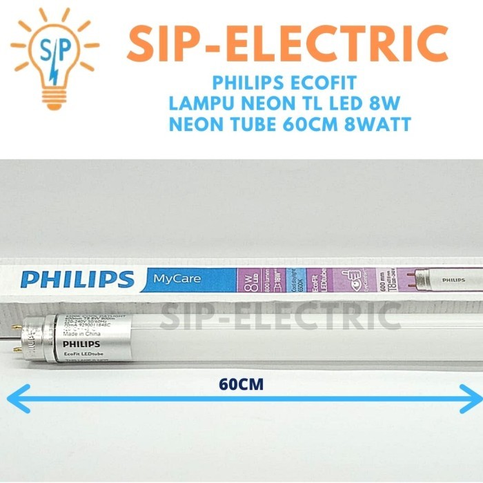 Philips Ecofit Lampu Neon TL LED 8W / Neon Tube 60Cm 8Watt