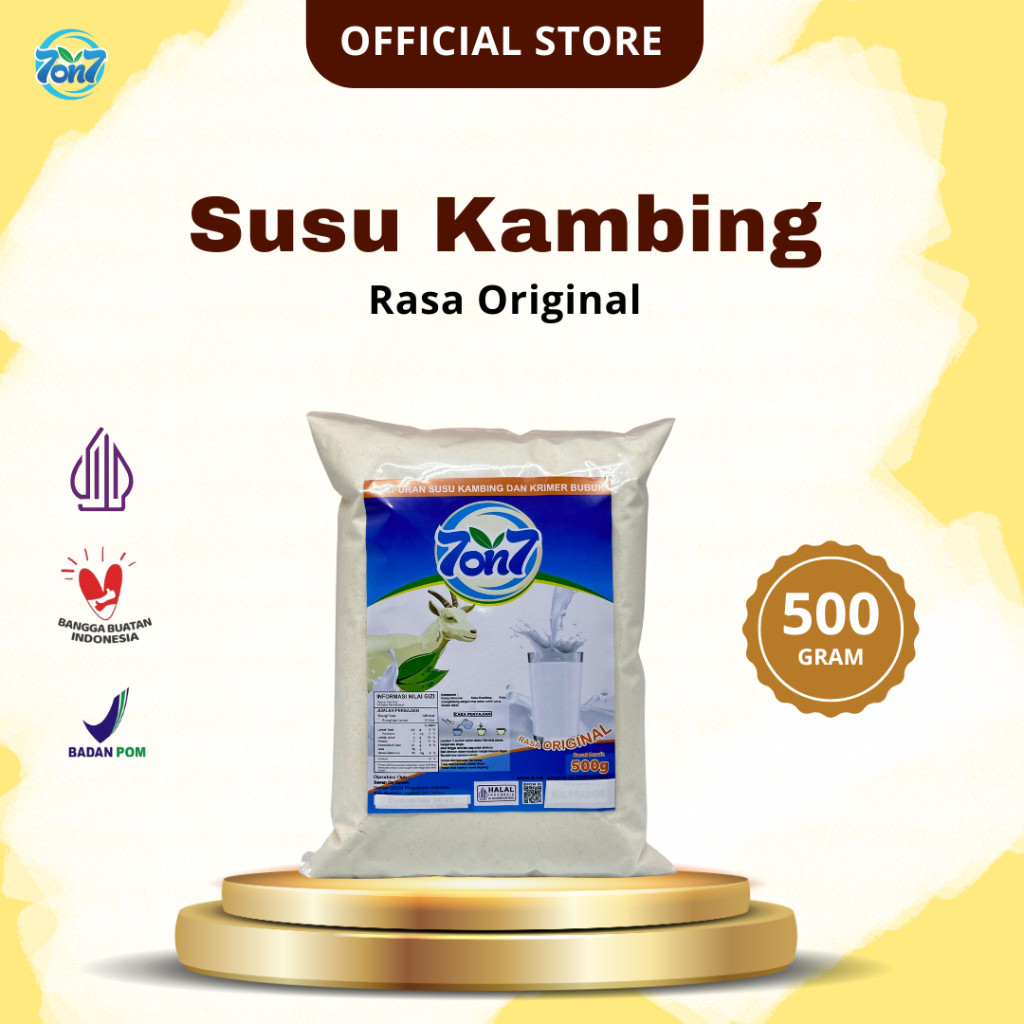 

Susu Kambing Etawa Bubuk 7on7 Rasa Original 500 gr Halal BPOM