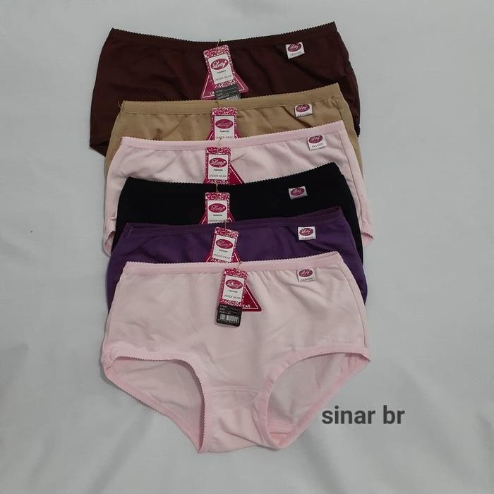 6pcs celana dalam LUTTY/celana dalam wanita polos