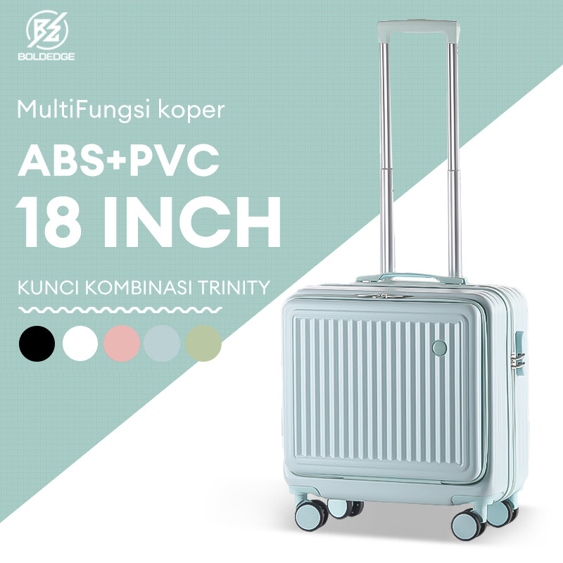 BoldEdge Koper Pilot 18 Inch Tas Kabin ABS PVC Ringan Kuat Tahan Air Cocok Untuk Travel
