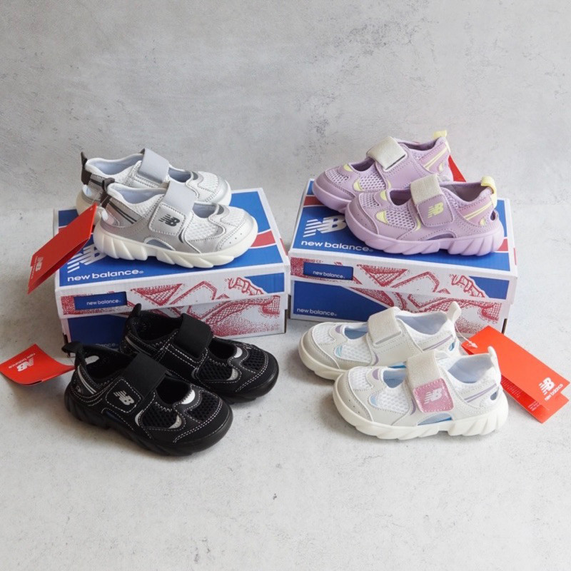 BEST SELLER NB Freedle K290 Kids Shoes | size 24-37 | black white silver violet | sepatu kets sendal