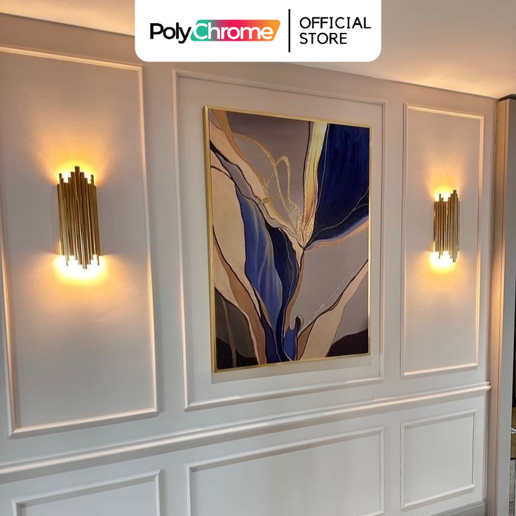 Wall Moulding Polystyrene PVC List Border Molding Anti Rayap Dan Anti Air Warna Putih Wainscoating B