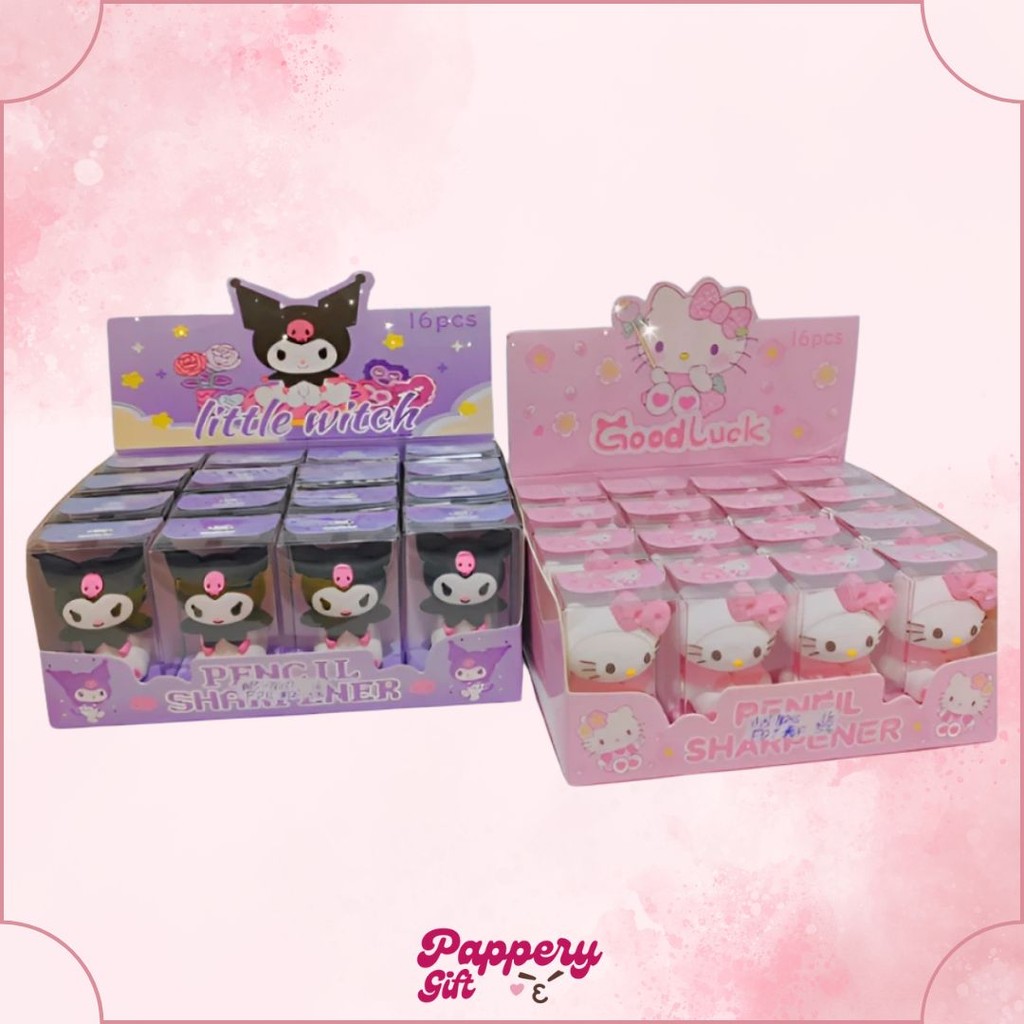 

Rautan Serutan Pensil Putar Sharpener Sanrio Mewah Box - ES0290