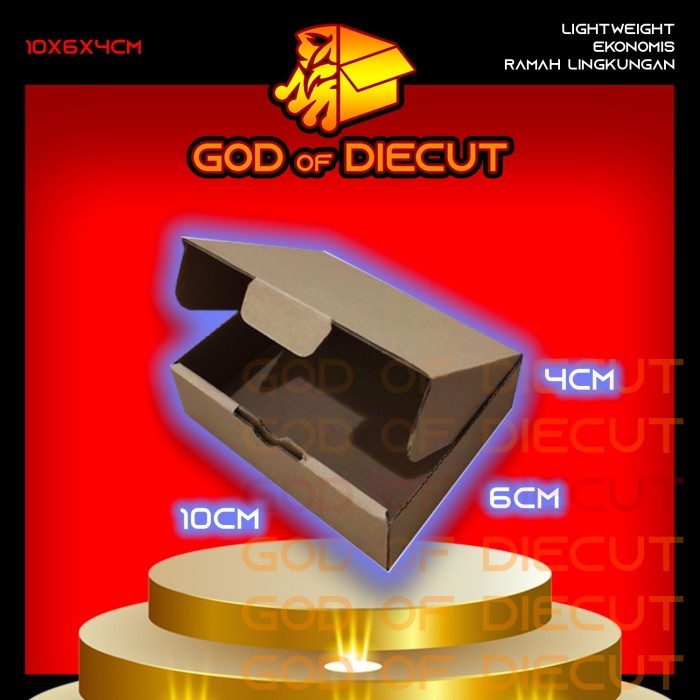 

KARDUS DIECUT 10x6x4 CM - Karton Kotak Packaging Packing Box Pizza