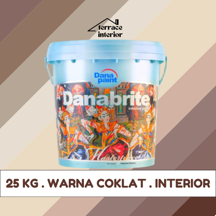 Cat Tembok Interior Danapaint Danabrite Warna Cokelat 25 Kg