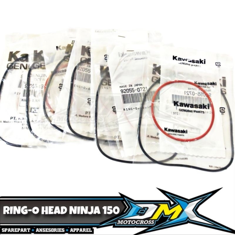 RING-O ORING HEAD NINJA 150 BESAR KECIL 92055-1368 92055-0721