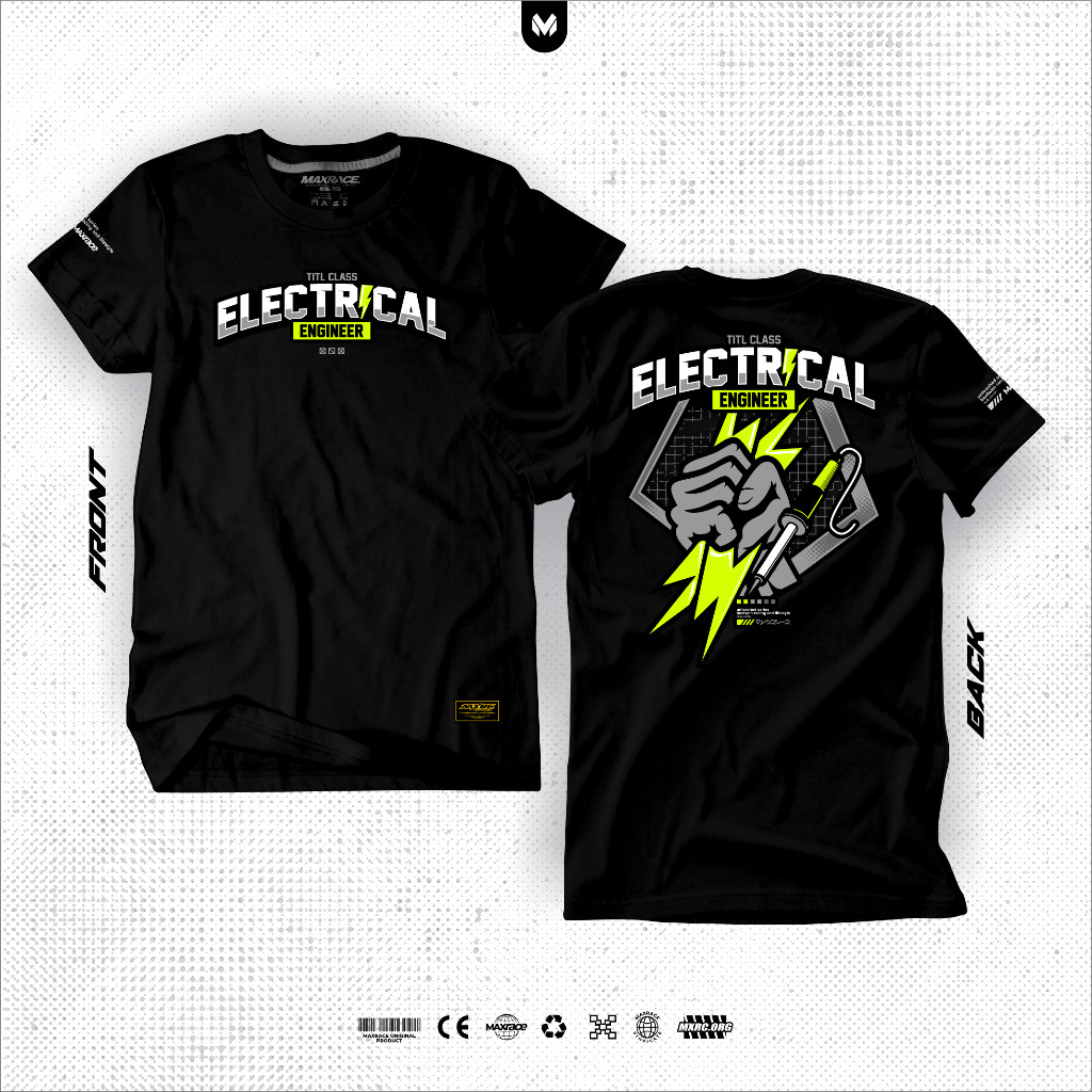 Baju Maxrace Electrical Enginer Kaos Distro Pria Wanita
