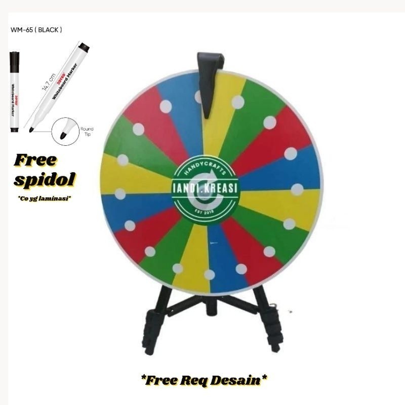 RODA UNDIAN / RODA PUTAR  COSTUM/ wheel of fortune/lucky spin/Roulette