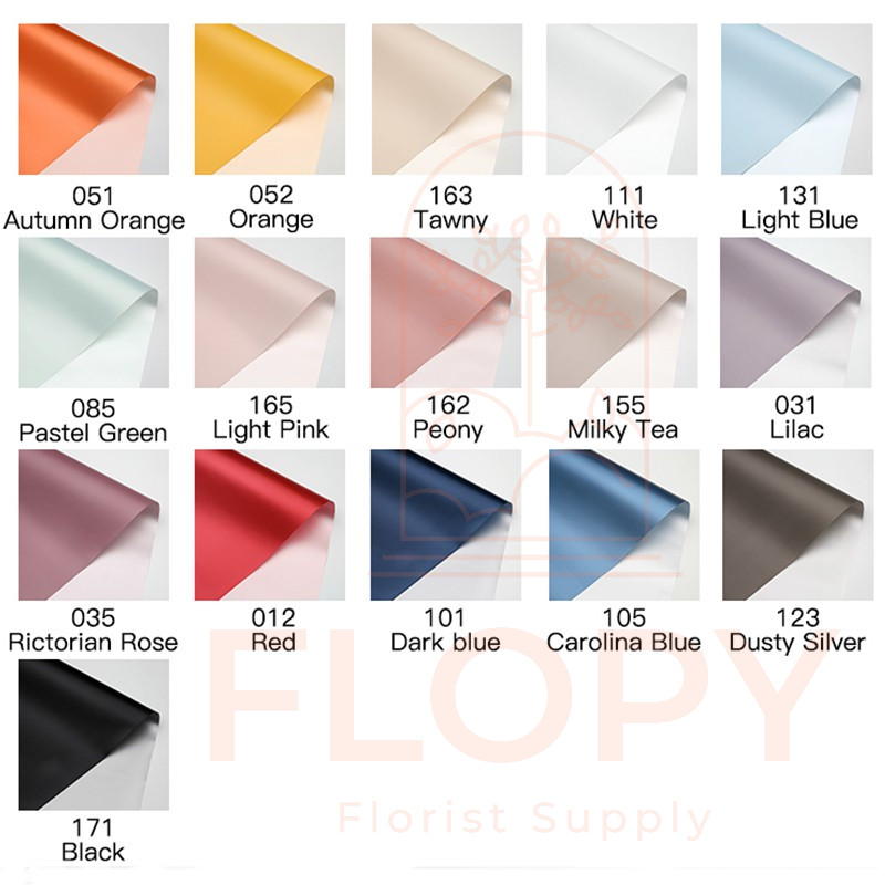 

[5 Lembar] Bicolor Glossy Cellophane / Kertas Bunga -FWNA