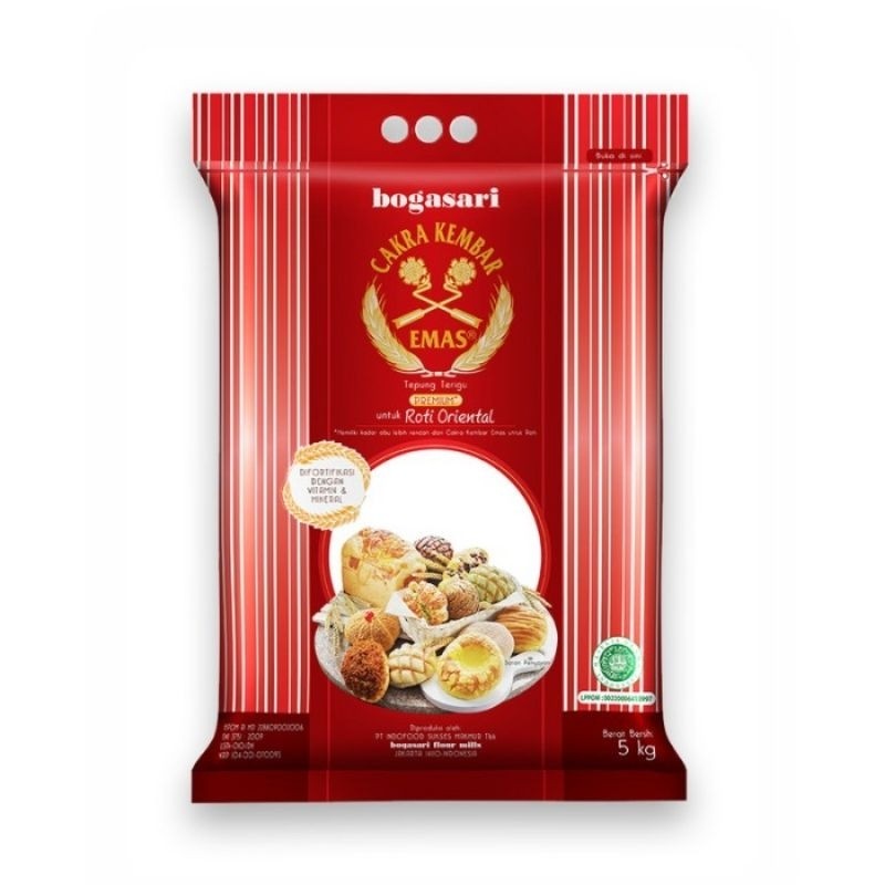 

CAKRA KEMBAR EMAS 5 Kg untuk Roti Oriental