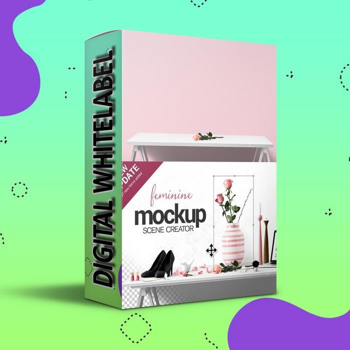 Mockup Desain Feminin Modern