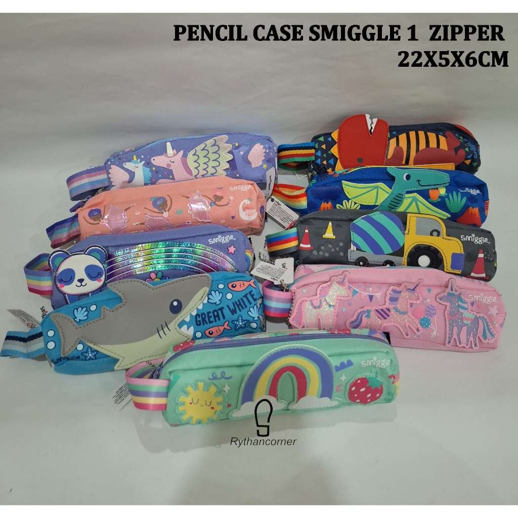 

PENCIL CASE KOTAK PENSIL SMIGGLE 1 ZIPPER KARAKTER