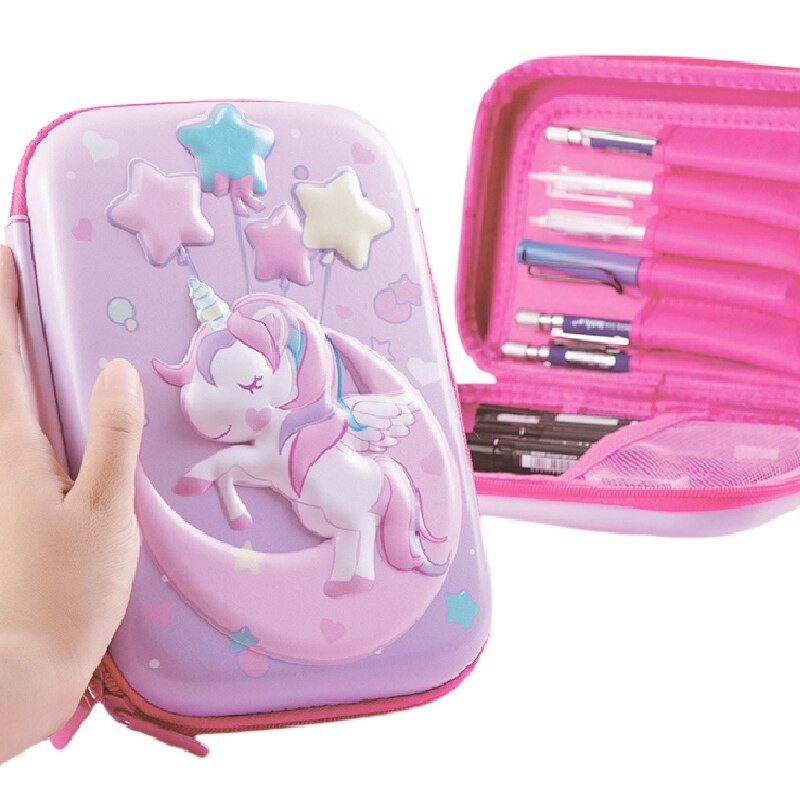 

3D EVA Cute Pencil Case Cartoon Stationery Box Girls Color Pencil Box Student Pen Case School Supplies Gifts Ipad Case