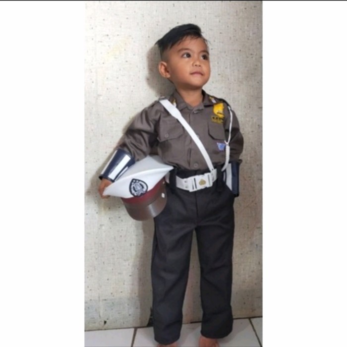 Terlaris ✨ -baju polisi anak / seragam polisi anak /Pocil - 2-3 tahun