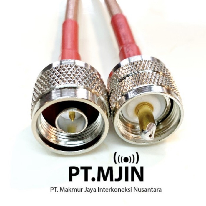 VTC88 Kabel Jumper Rg142D N male ke PL259 panjang 1.5meter