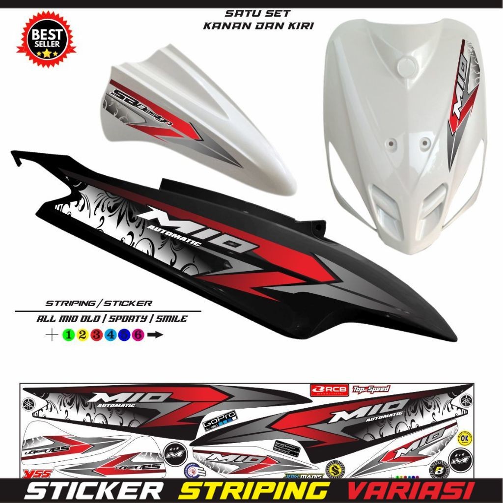VARIASI STRIPING MIO OLD SMILE / STIKER MOTOR MIO OLD MIO SMILE VARIASI
