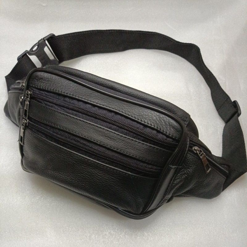 Waistbag Kulit TPG ASLI GARUT-130 Waistbag Kulit Tas Pinggang Kulit Grosir Murah Bandung