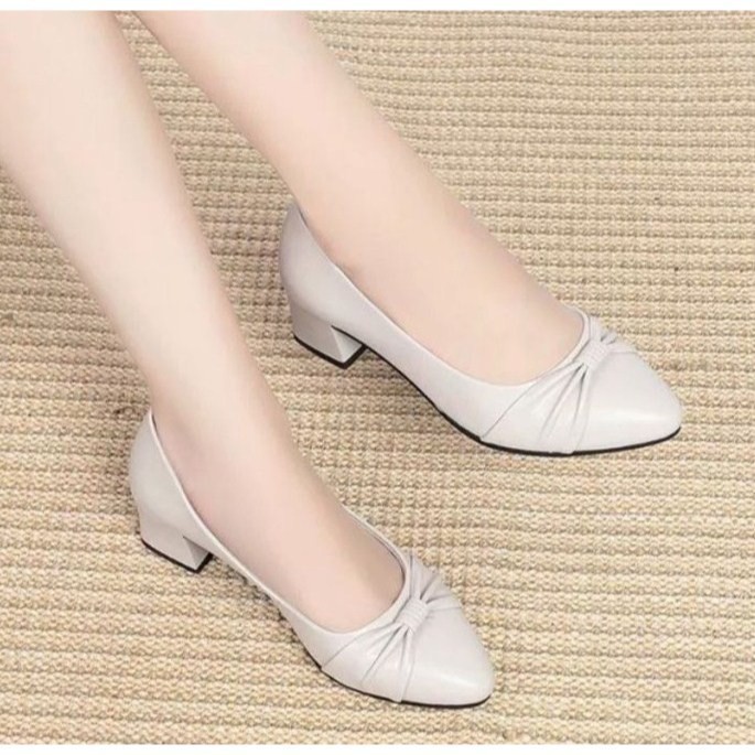 HIGH HEELS KOTAK TAHU HAK 5cm KOREAN STYLE