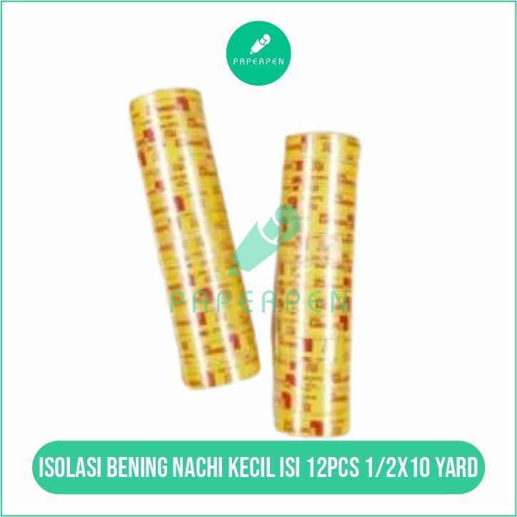 

[MS] Isolasi Bening Nachi Kecil Isi 12Pcs 1/2X10 Yard