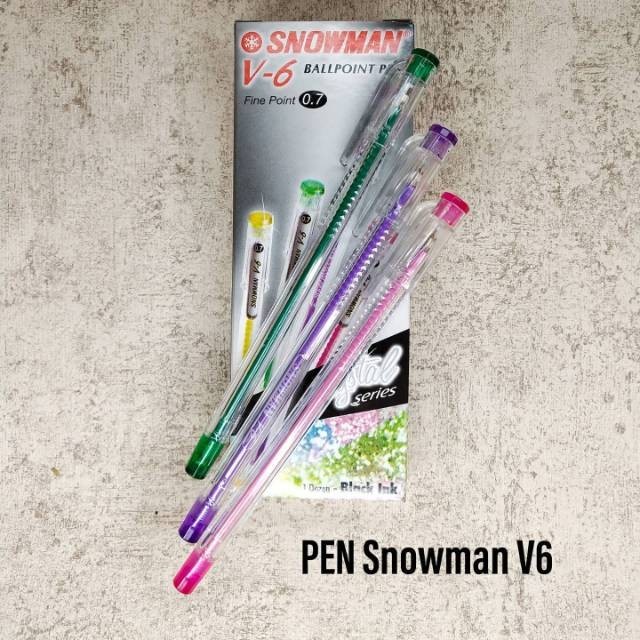 

[MS] Bolpoint Snowman V6 Hitam