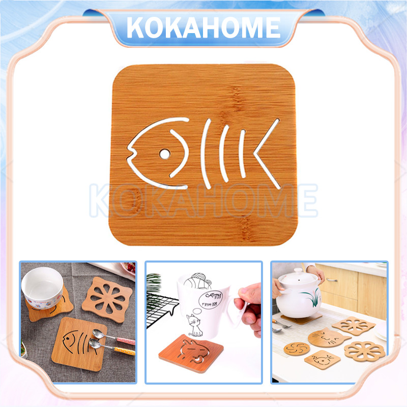 coaster kayu/cork coaster properti fototatakan gelas bulat/alas gelas bahan kayu pinus