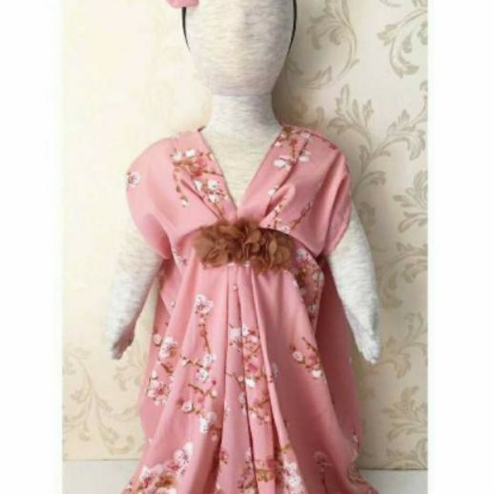 "WY.SY" -  TERLARIS Kaftan anak 2-3 tahun,baju muslim anak, baju lebaran, kaftan modern - Pink