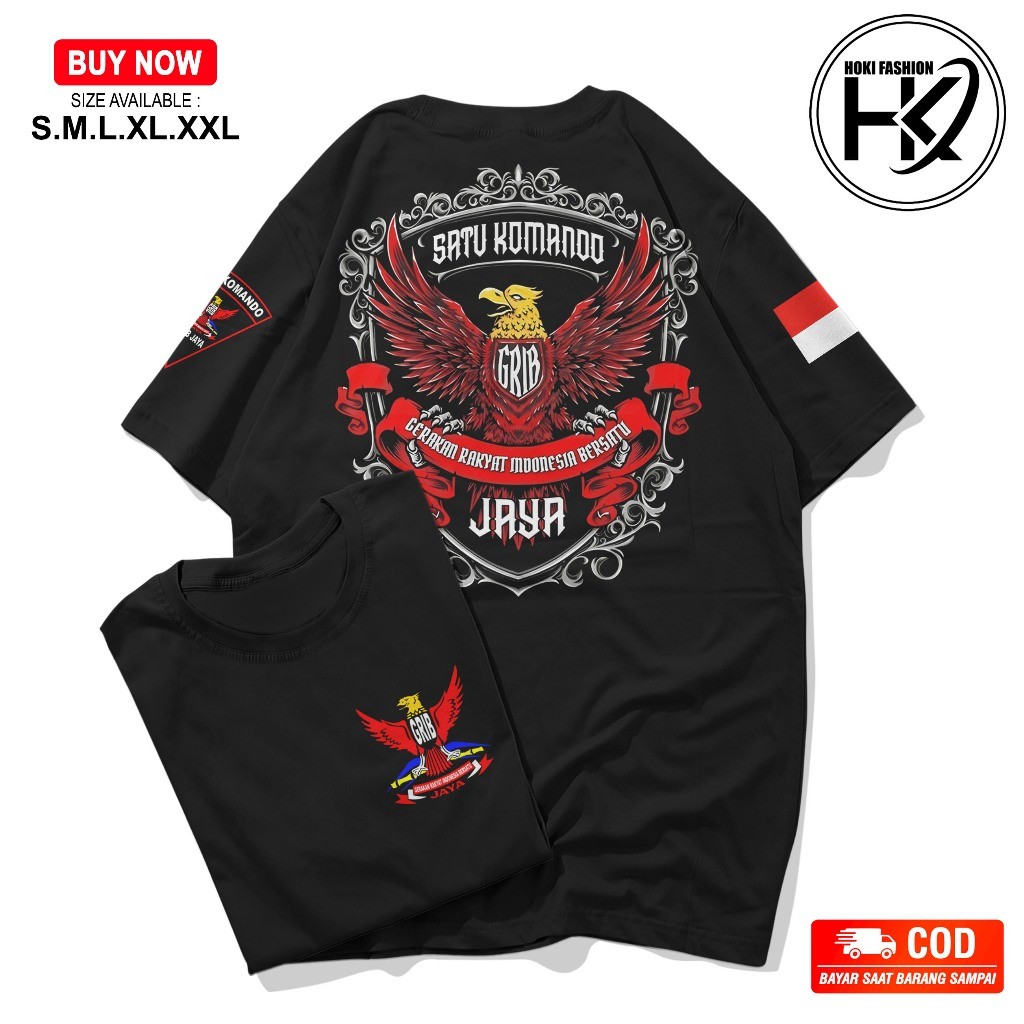 Kaos Ormas GRIB Jaya Gerakan Rakyat Indonesia Bersatu Garuda Team Herkules