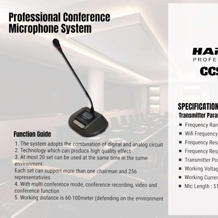 Mic Conference Wireless Hardwell CCS 1000d / Ccs 1000 D Original