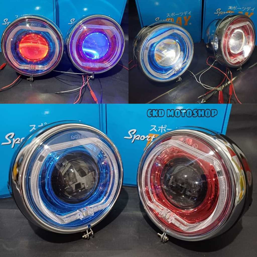 LAMPU BILED SET BATOK CB PESEK 5 INCH SPORTS DAY CB 125 PNP CB GL MEGAPRO TIGER