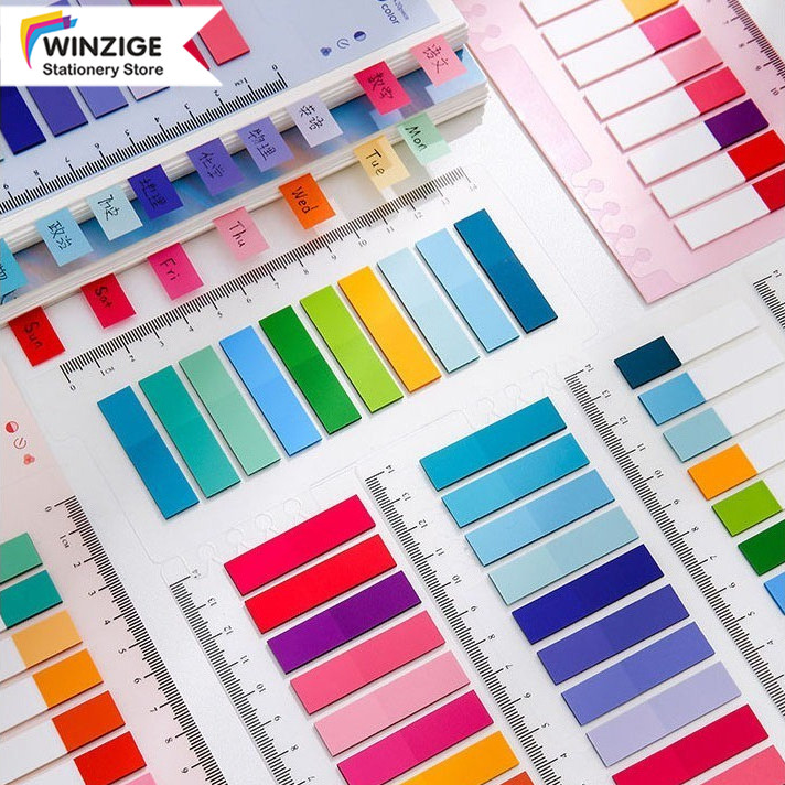 

Winzige Index Page Markers 200 lembar Colorful Lucu Sticky Notes Aesthetic Alat Tulis Untuk Kantor Sekolah Stationery Memo Notes
