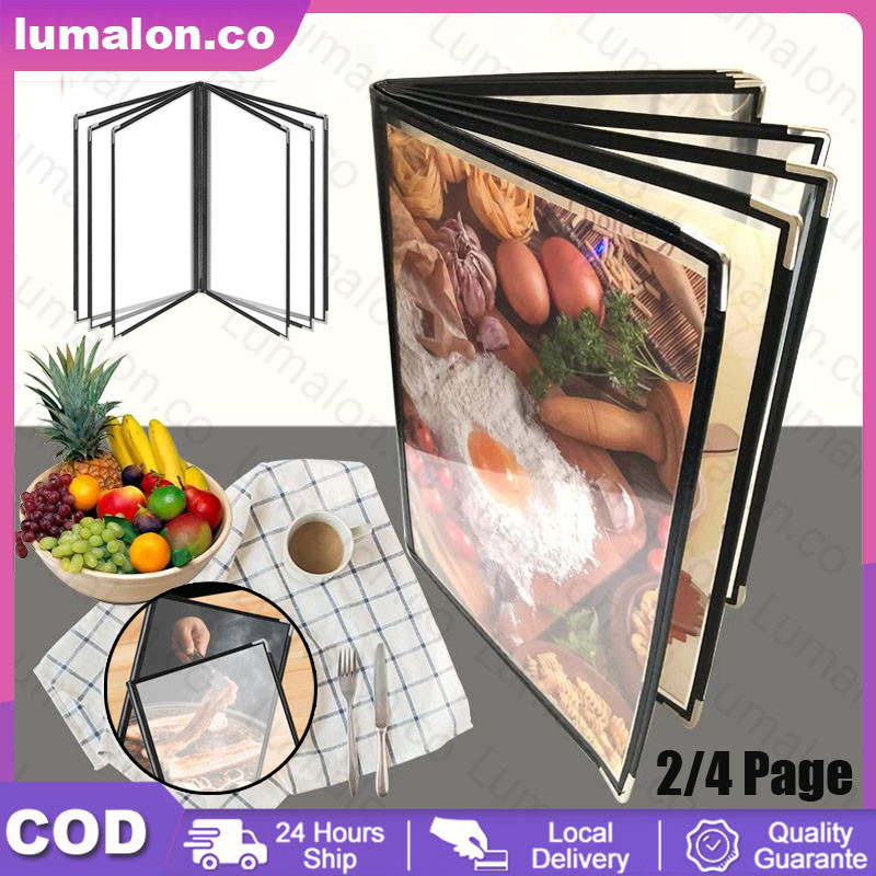 

2/4 Page Pvc Transparan A4 Buku Menu Restoran Kulit Cover Pelindung Menu Cover Menu Sampul Buku