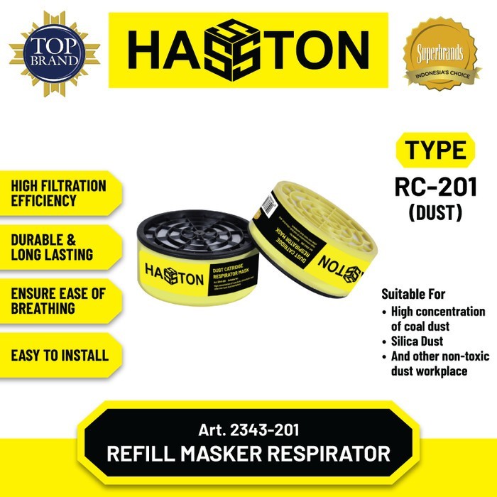 Hasston Obat Masker Hidung Debu / Refill Masker Debu (2343-201) - Dust (Debu) / Safety and Protectio