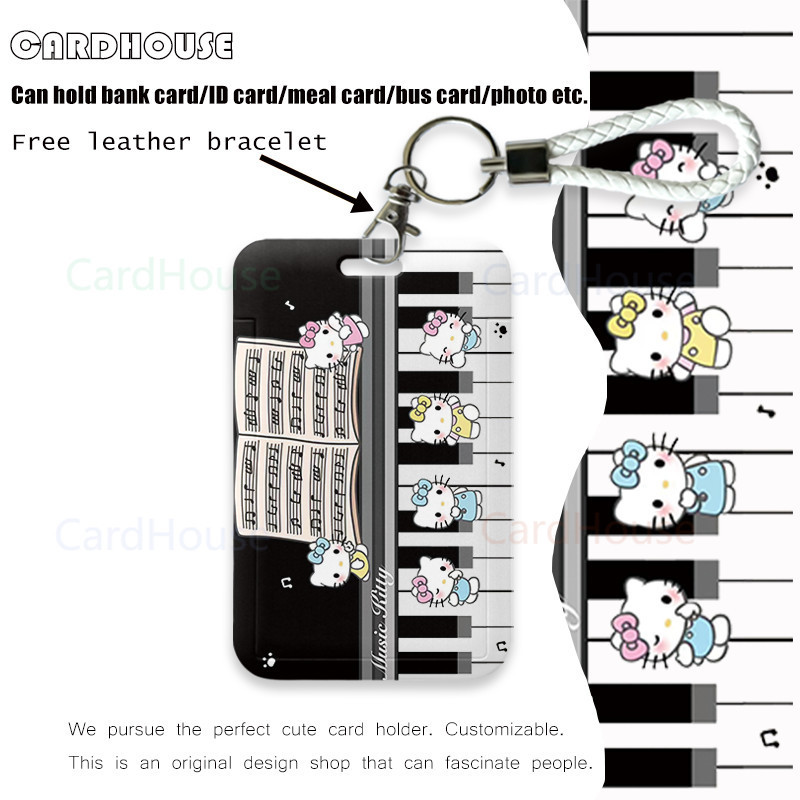 

( CardHouse ) ID CARD HOLDER Piano HelloKitty LUCU LT09 Tempat Kartu Photocard Photo Card KARTUN