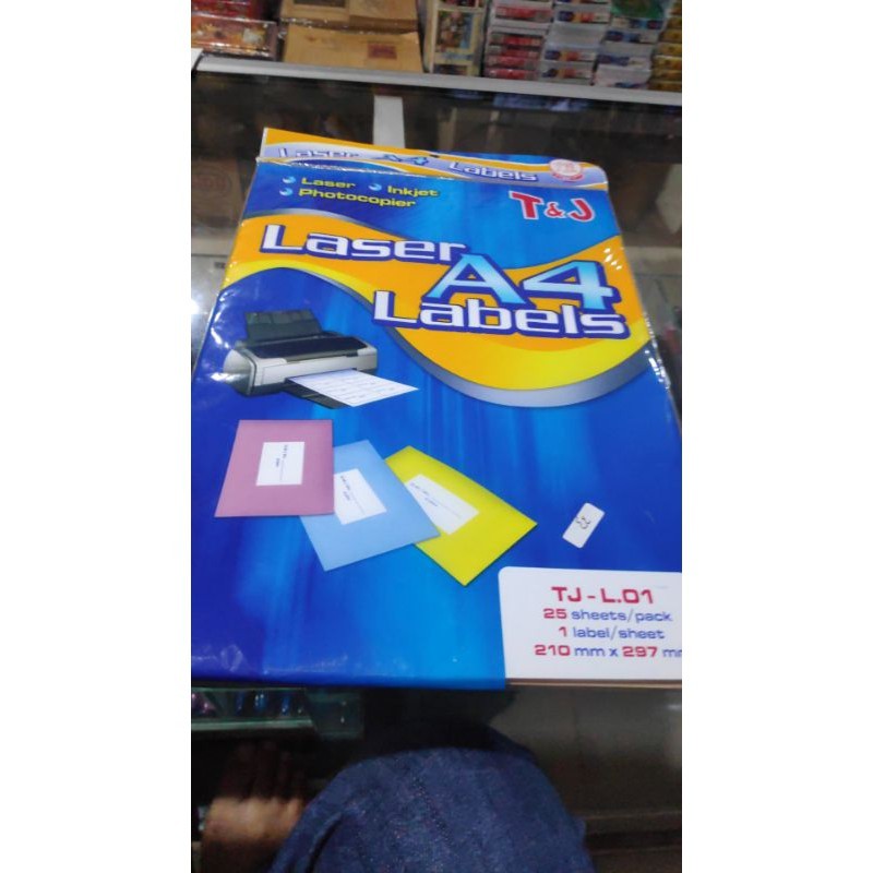 

T&J Laser labels A4 sticker label TJ-L. 01 25's