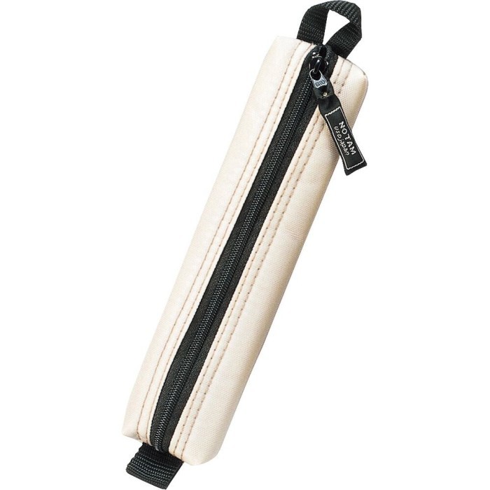 

[Terbaru] Sakura Craypas Notam Nylon Pencil Case Kotak Pensil Slim Storage Pouch - Small Ivory