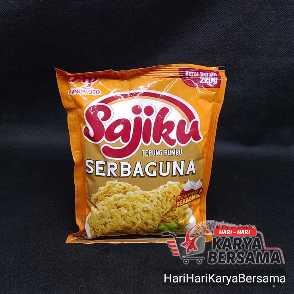 

TEPUNG BUMBU SAJIKU TEPUNG BUMBU SERBAGUNA 220GR