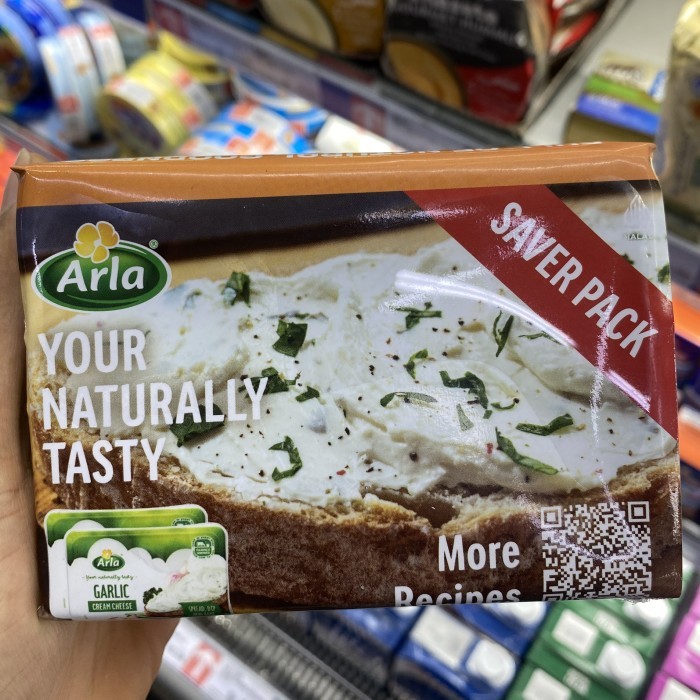 

Arla Naturally Tasty Garlic Cream Cheese Saver Pack Isi 2 Pcs / Pack