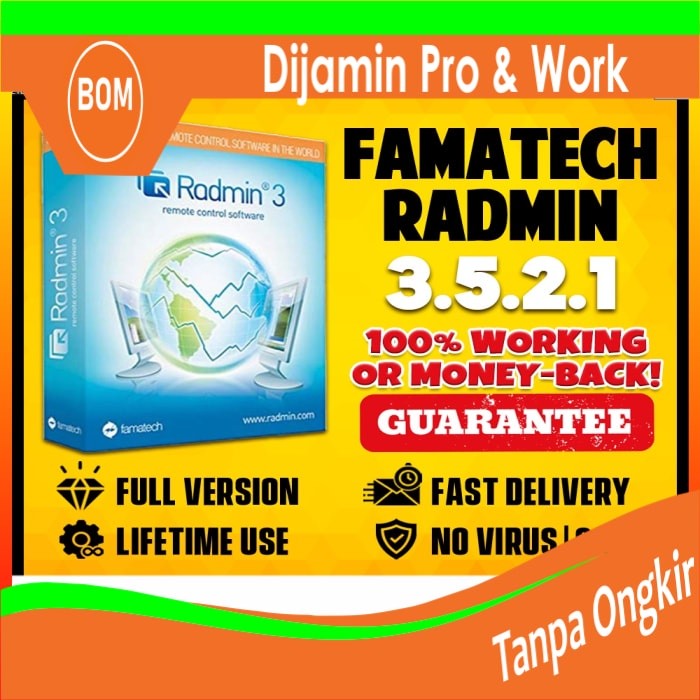 Garansi Famatech Radmin 3.5.2.1 - Lifetime Full Version