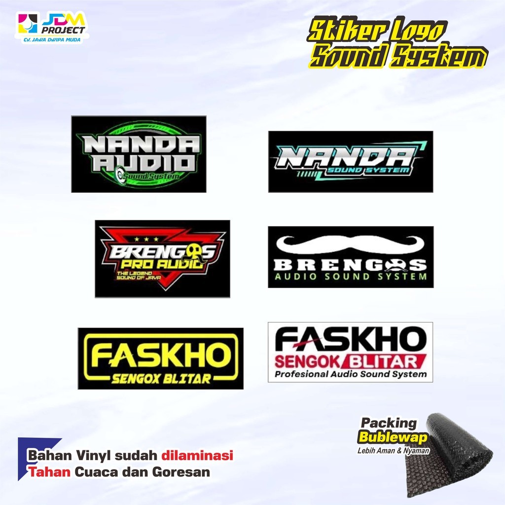 

Cetak Kilat - Stiker Sound Audio Sound System Sound Horeg Stiker Vinyl Anti Air