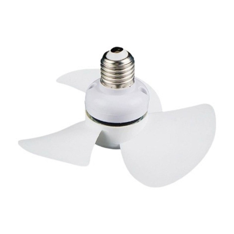 

E27 Screw Mouth Fan Kitchen Bedroom Ceiling Fan Light Sound Strong Wind Dorm Energy-saving Small Fan 10W Low Noise
