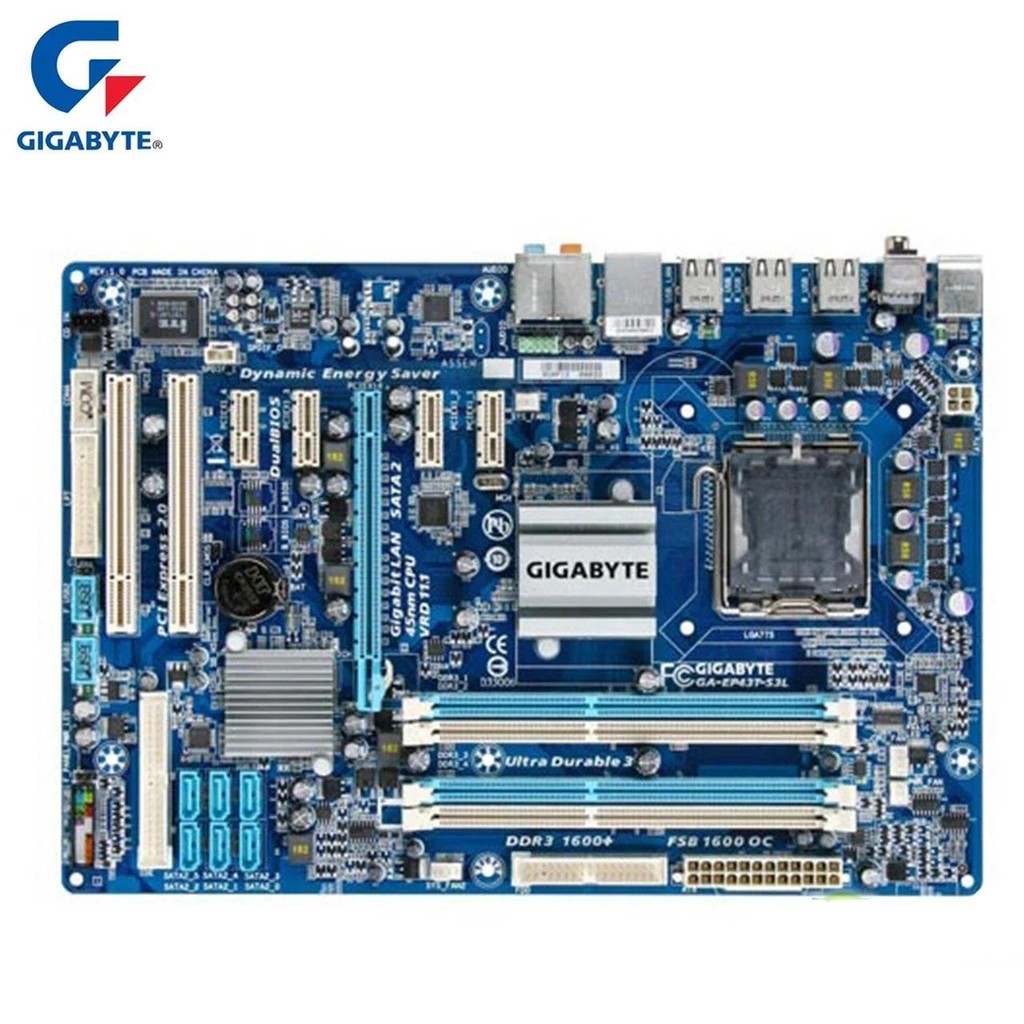 Gigabyte GA-EP43T-S3L Motherboard LGA 775 DDR3 USB2.0 16GB For Intel P43 EP43T-S3L Desktop Mainboard