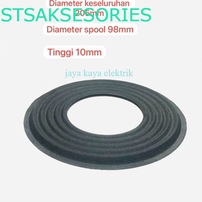 Dumper Demper Membran Speaker 18inch Lubang Spool 98mm Diameter 205mm