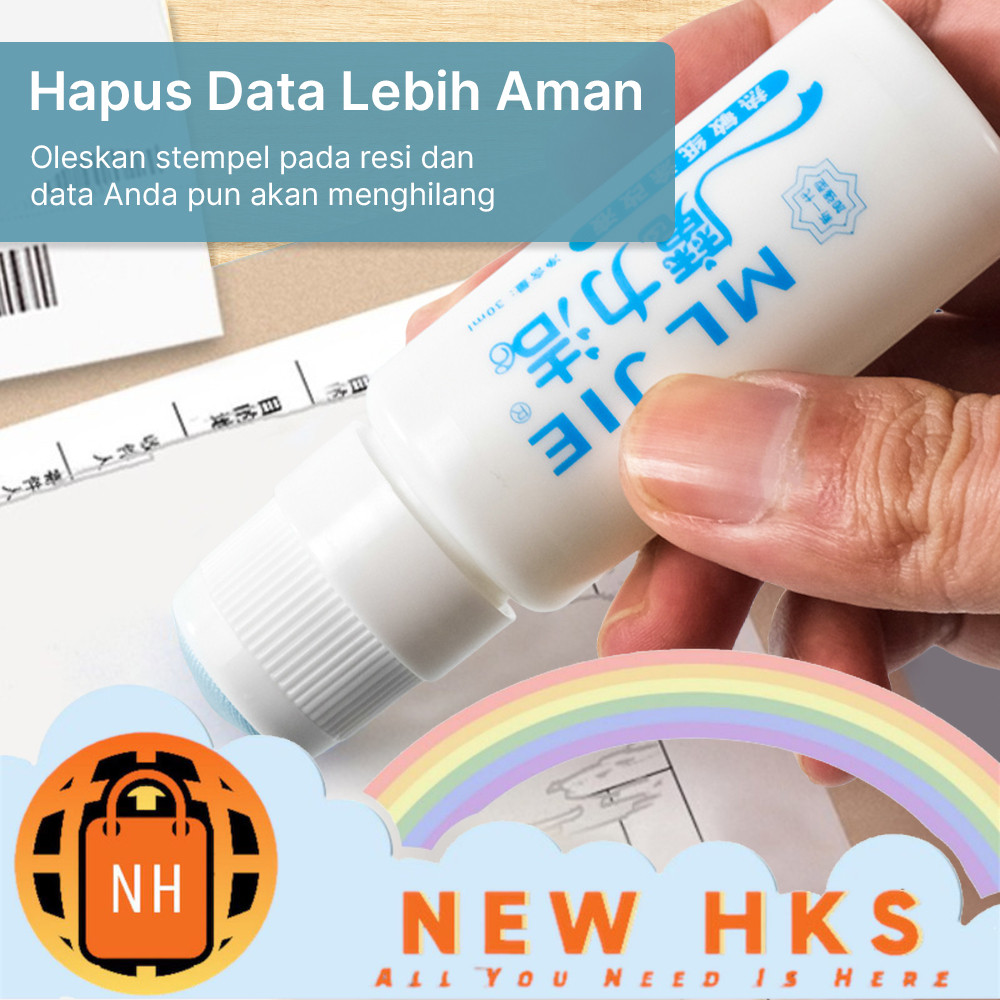 

30ml Alat penghapus resi lengkap cutter hapus resi alamat belanja online hp tanpa sobek ribet