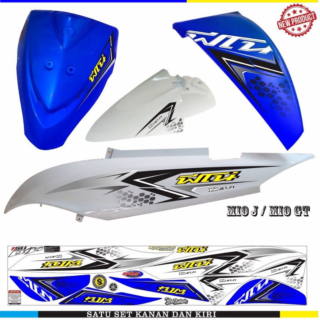 STIKER STIKER MOTIF KEREN MIO GT / MIO J VARIASI STRIPING LIS VARIASI